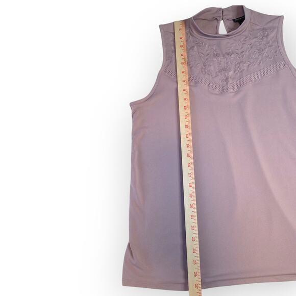 Torrid Studio Crepe Tank Top Women's Plus Size 1X Purple Elderberry Textured - Picture 9 of 9